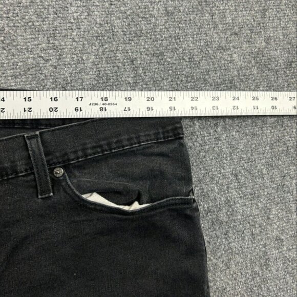 Levi's Jeans Mens 42x29 Black Denim 541 Skinny Distressed Cotton‎ Blend - Picture 3 of 10